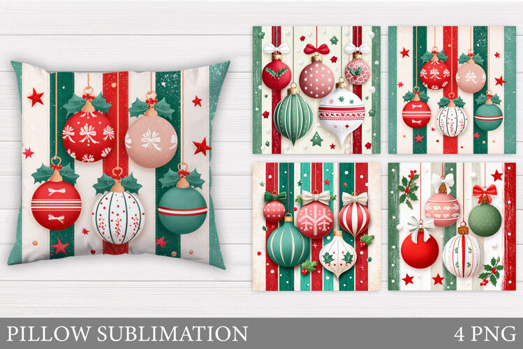 Christmas Pillow Design. Christmas Sublimation example image 1