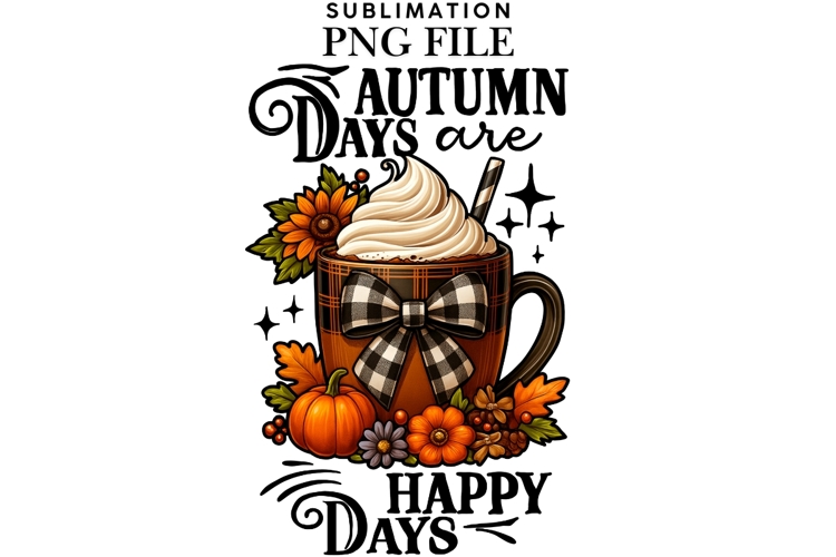Autumn day png design for T-shirts