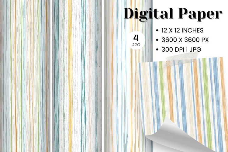 Stripe Pattern Background Gift Wrap Wallpaper Digital Paper