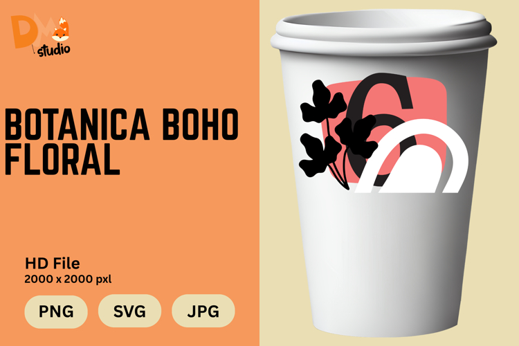 Boho Floral Svg Image 13