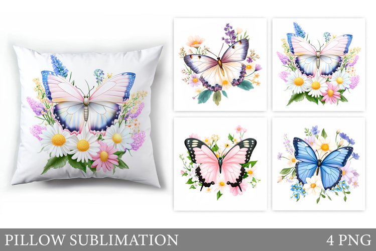 Butterfly Pillow Design. Butterfly Sublimation