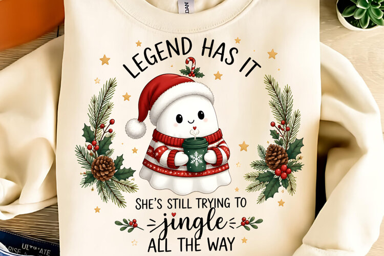 Trending Christmas PNG, Christmas PNG, Christmas Ghost PNG example image 1
