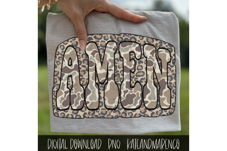 Amen PNG | Camouflage PNG | Christian PNG | Leopard PNG