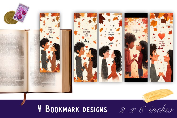 Valentines day bookmark printable | Valentine's Day Bookmark example image 1