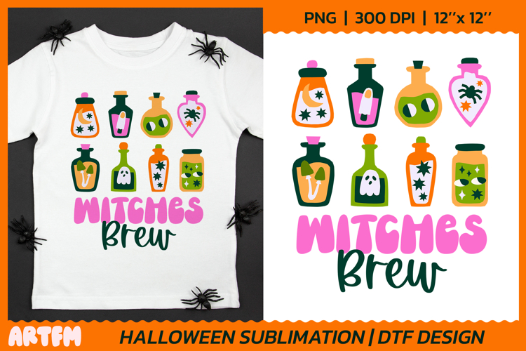 Witches Brew Sublimation | Spooky Halloween DTF Print