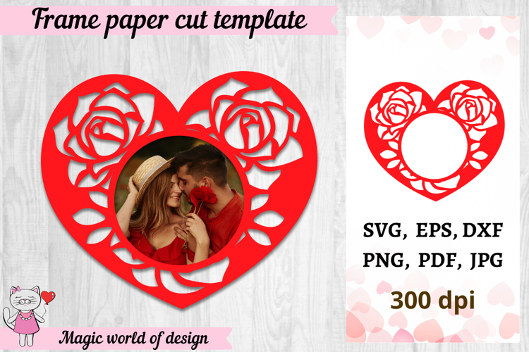 Valentine Frame For cricut joy, cards diy Valentines Day