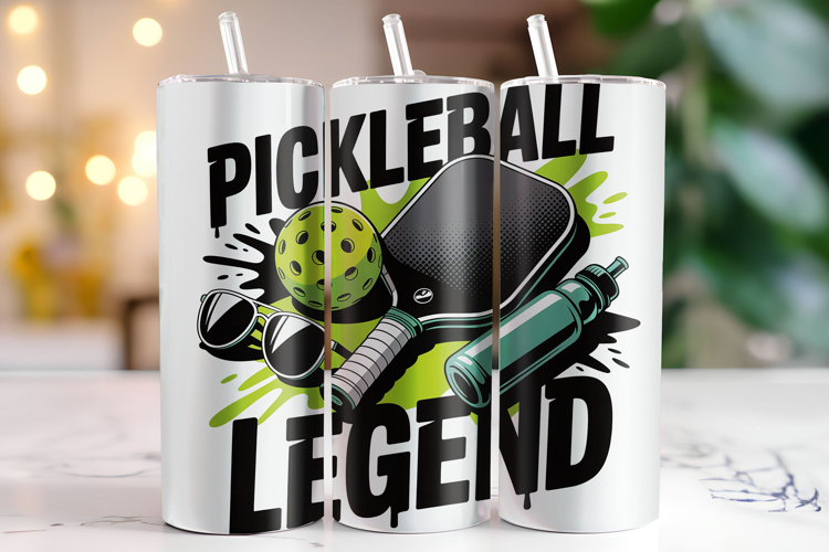 Pickleball Legend Tumbler Wrap | Sublimation | Tumblers