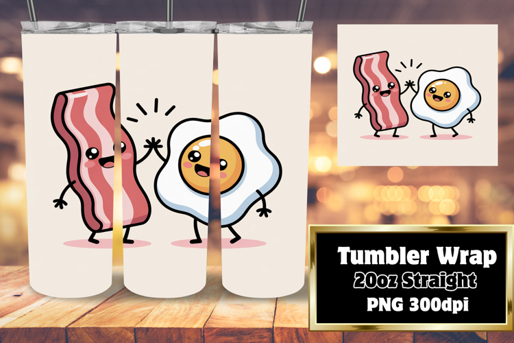 Sublimation Excellence for 20oz Tumbler , Kawaii Food