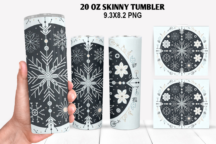 Flowers Skinny Tumbler 20oz Wrap Design, Spring Tumbler Wrap