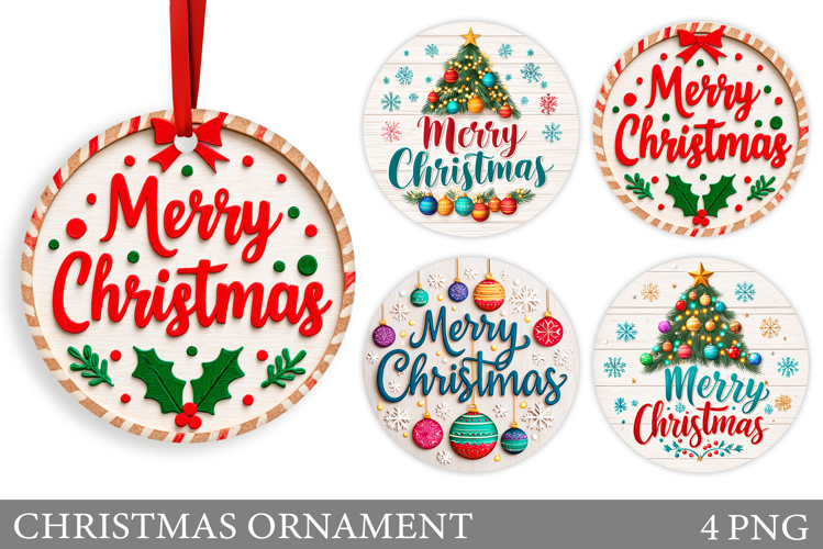Christmas Ornament Sublimation. Winter Christmas Ornament