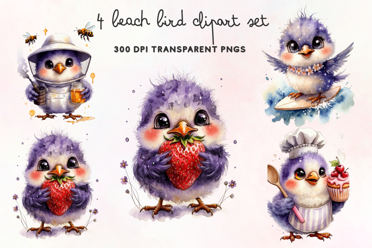 Beach Bird Clipart PNG