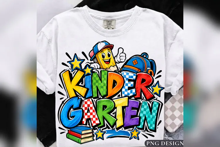 Kindergarten School PNG, Colorful Back to School Pencil Desi