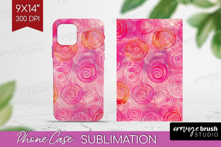 Brush Stroke Phone Case PNG - Abstract Case PNG Sublimation