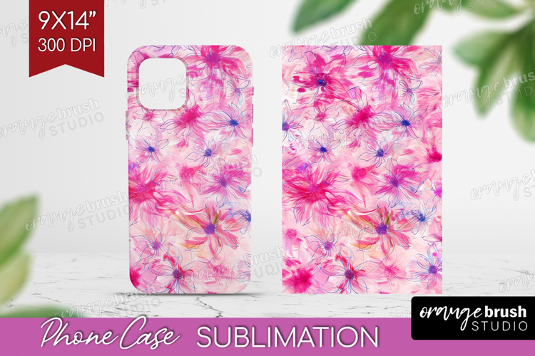 Brush Stroke Phone Case PNG - Abstract Case PNG Sublimation