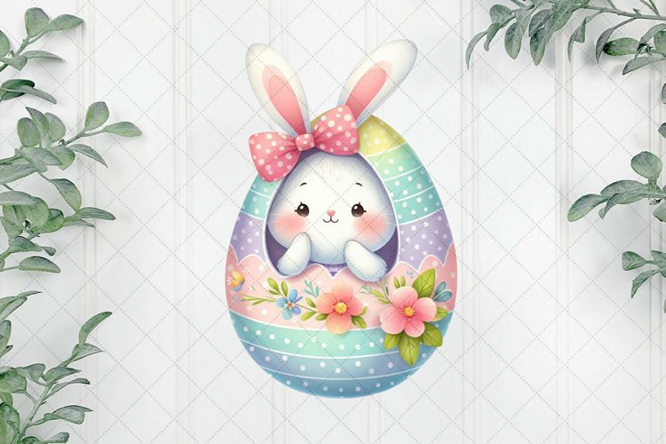 Bunny Peeking Sublimation Clipart
