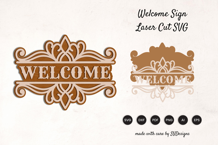 Welcome Sign Lasercut