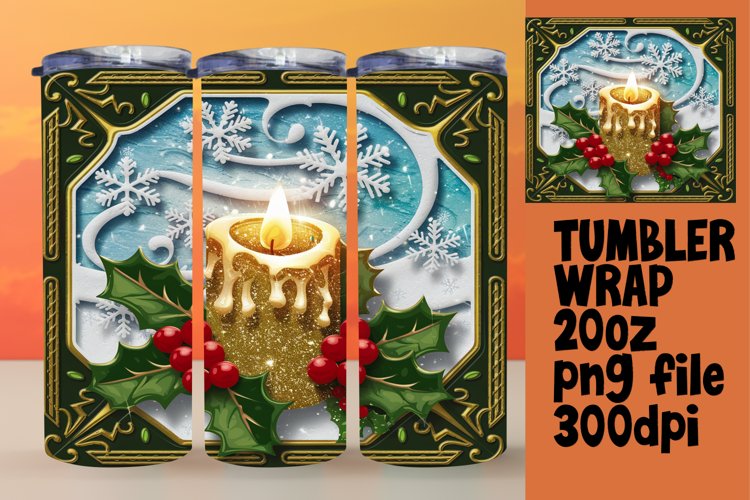Christmas Tumbler Wrap Image 10