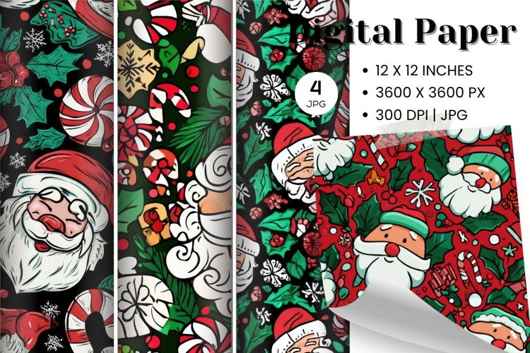 Christmas Seamless Pattern Image 13