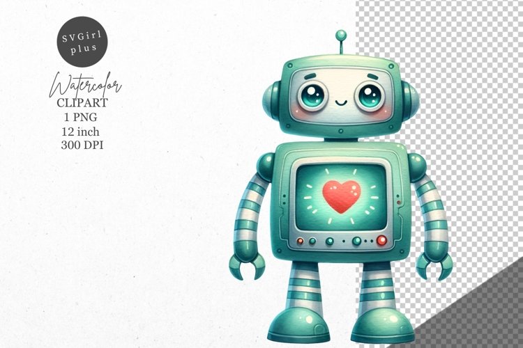 Robot clipart, Nursery clipart, Kids sublimation