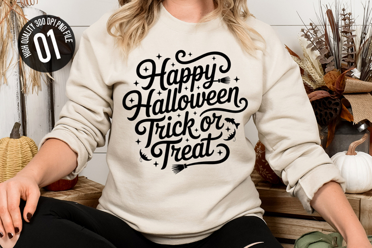 Happy Halloween Trick Or Treat - Halloween t-shirt Design