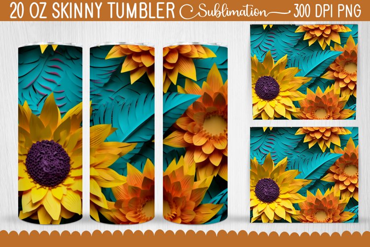 20 Oz Sublimation Tumbler Wrap Image 5