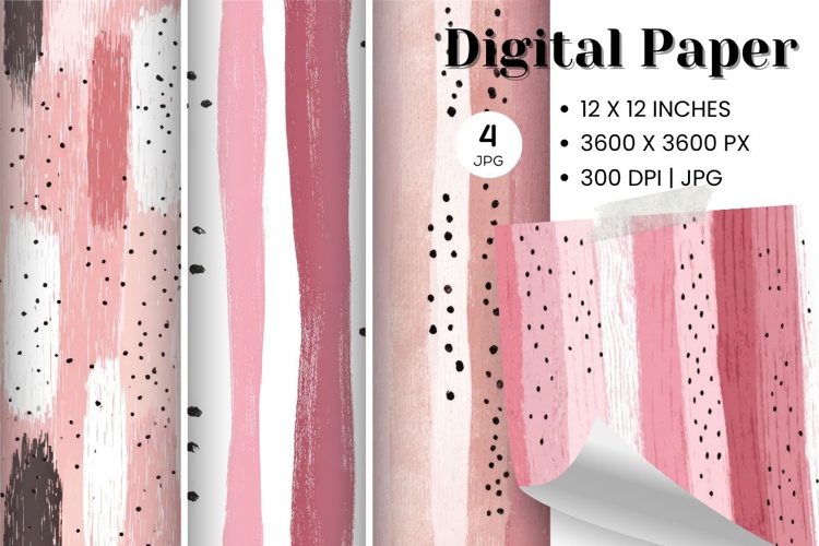 Stripe Pattern Background Gift Wrap Wallpaper Digital Paper