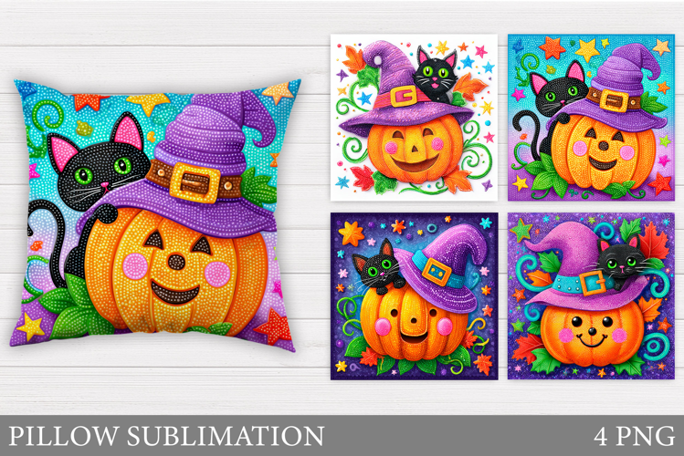 Halloween Pillow Design. Halloween Sublimation