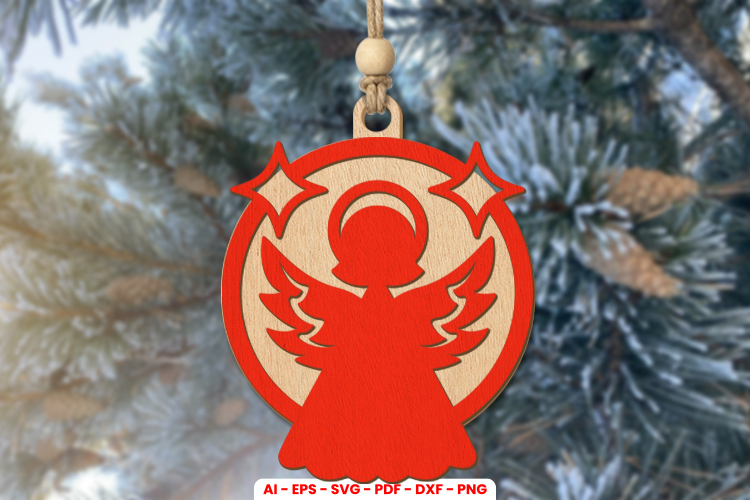 Christmas Ornament Laser Cut SVG