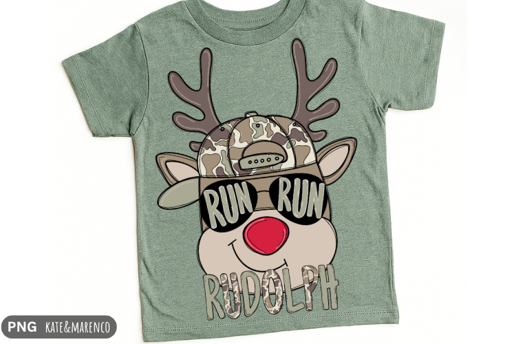 Boy Christmas PNG | Reindeer PNG | Kids Christmas PNG