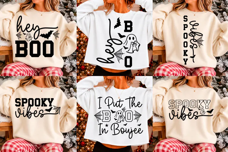 Hey Boo SVG, Spooky Vibes Halloween Sign Spooky png