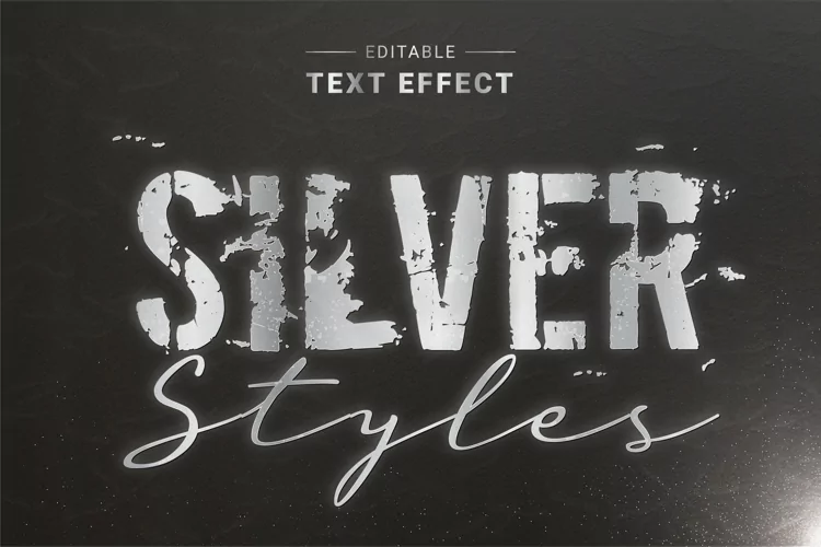 Editable Text Effect for Illustrator. Vector Graphic styles
