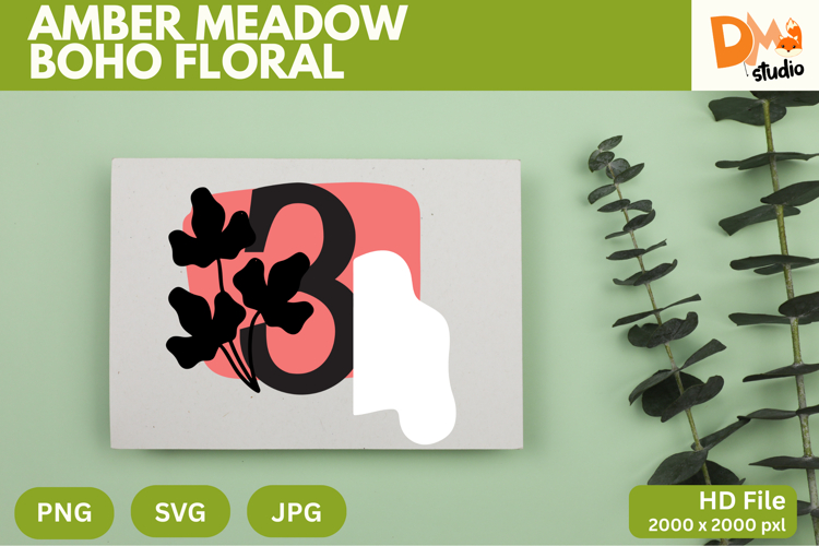 Boho Floral Svg Image 17