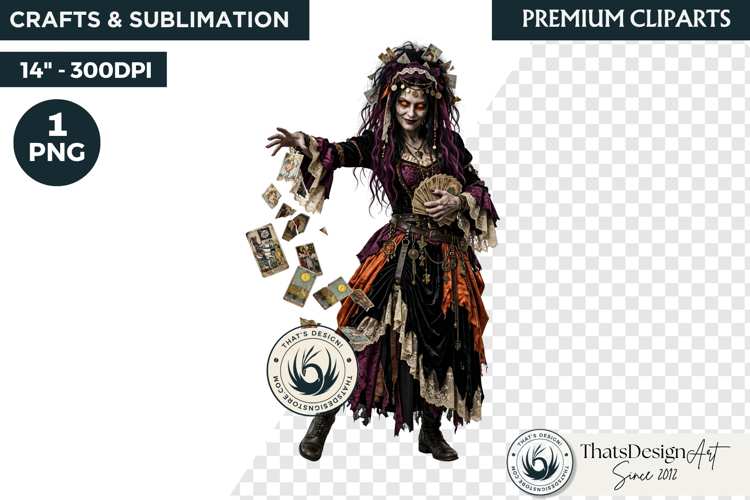 Harvest of Haunts Halloween Gothic Character PNG Clipart