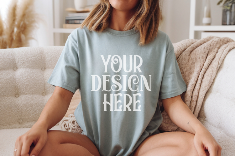 Bay Comfort Colors 1717 T-shirt Mockups,1717 Mockups
