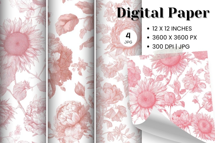 Sunflower Seamless Pattern Image 2