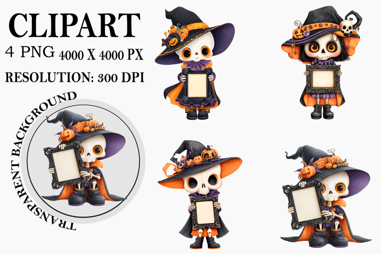 Halloween Skeleton Clipart Image 3