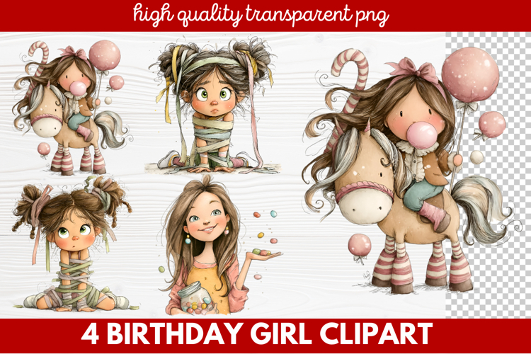 Birthday Girl Clipart Image 9