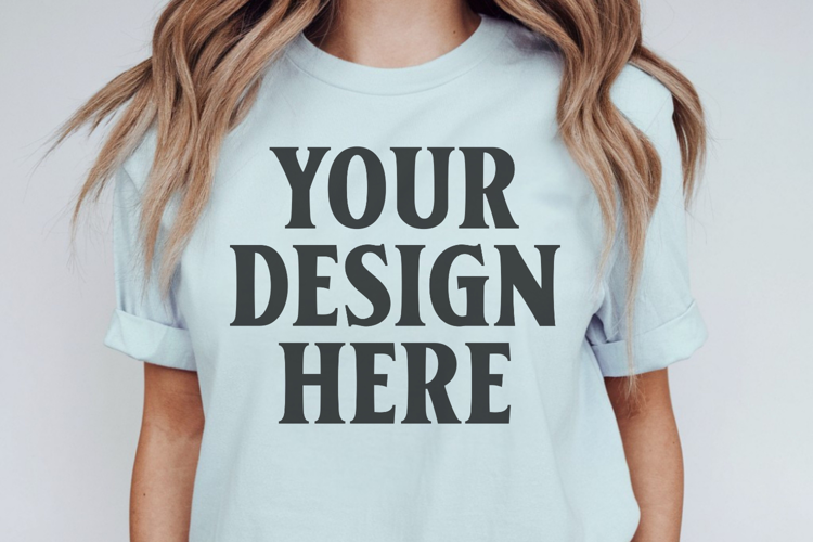 Comfort Colors 1717 Blossom T-Shirt mockup , CC 1717