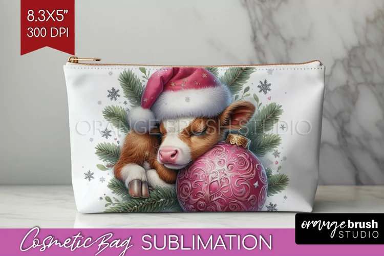 Christmas Animals Cosmetic Bag - Cute Christmas Makeup Bag