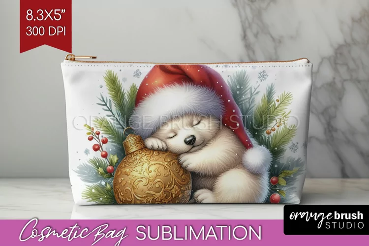 Christmas Animals Cosmetic Bag - Cute Christmas Makeup Bag