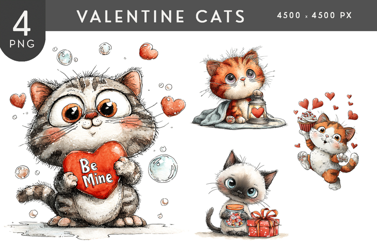 Cute Cat Clipart Image 8