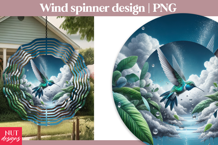 Sky Hummingbird Wind Spinner, Summer Garden wind spinner