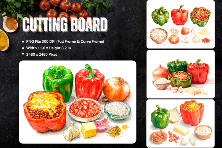 Cooking Cutting Board Vegetable Chopping Board Design_16