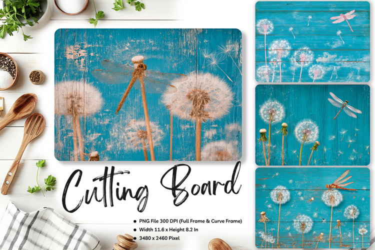 Flower Cutting Board Kitchen Chopping Board Sublimation_166