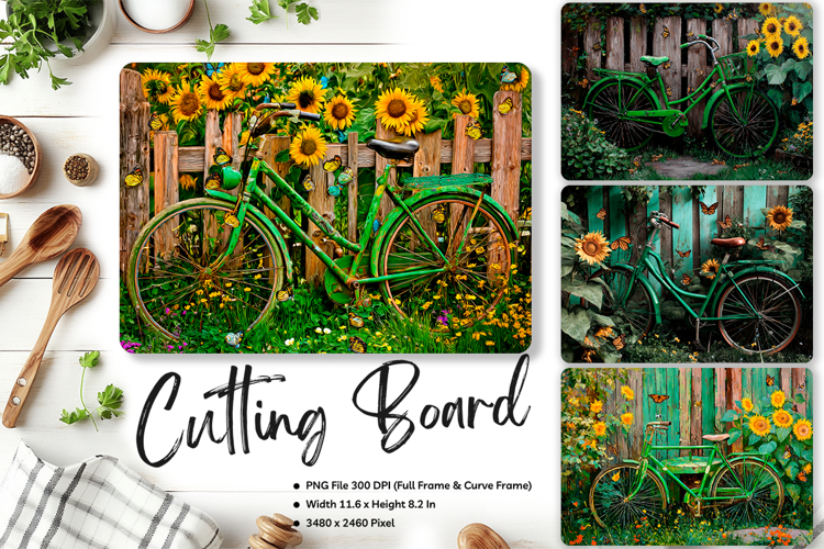 Sunflower Cutting Board Kitchen Chopping Board Sublimation