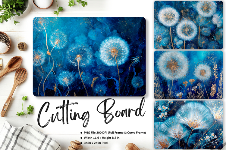 Flower Cutting Board Kitchen Chopping Board Sublimation_177