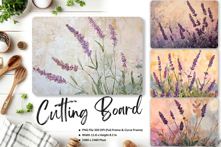 Flower Cutting Board Kitchen Chopping Board Sublimation_199