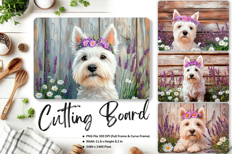 Dog Cutting Board Kitchen Animal Pet Chopping Template_280