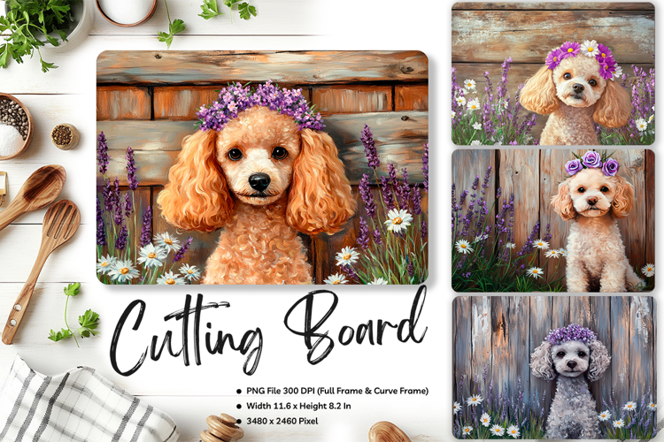 Dog Cutting Board Kitchen Animal Pet Chopping Template_281