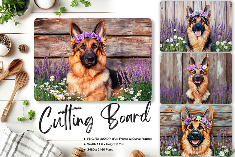 Dog Cutting Board Kitchen Animal Pet Chopping Template_295